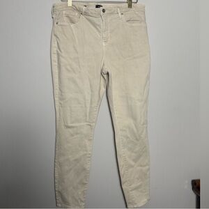 NYDJ Ami Women's Light Beige Skinny Jeans Size 14